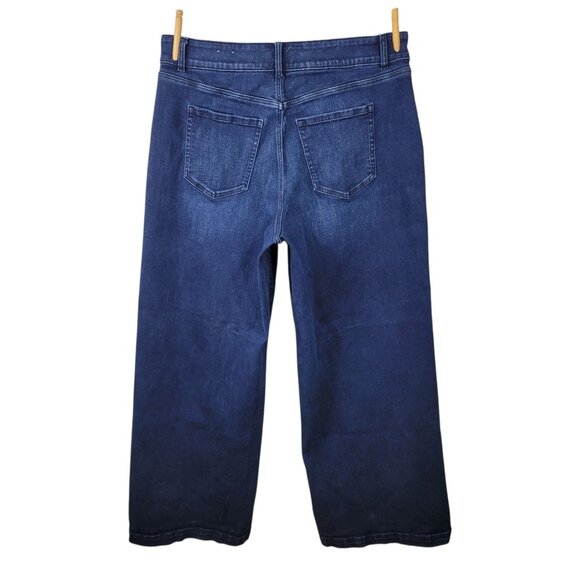 Lane Bryant Wide Leg Jeans Plus 18 Long High Rise Tighter Tummy Control Tall - Picture 3 of 8